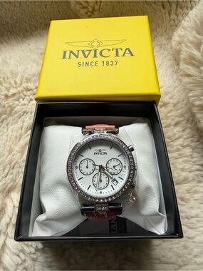 Invicta NIB Womens Celestrial Watch Pink Band